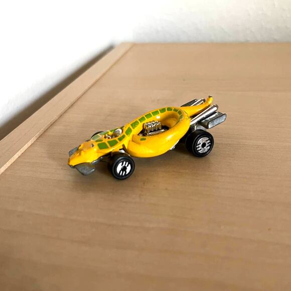 Hot Wheels Turboa Cobra Snake 1985 Yellow Vintage Car Mattel 1:64 Diecast Used - Picture 8 of 11